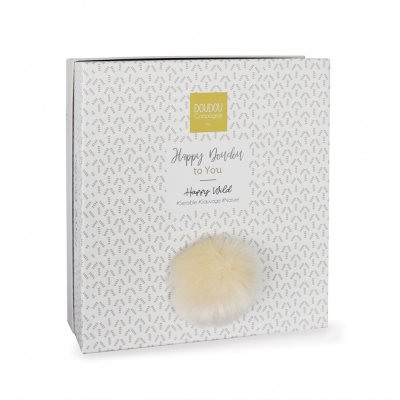 Doudou happy wild pompon naturel