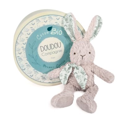 Doudou botanic lapin gris