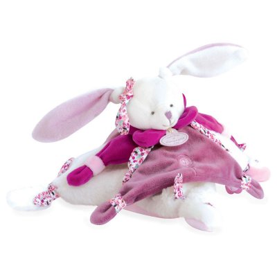 Doudou lapin cerise