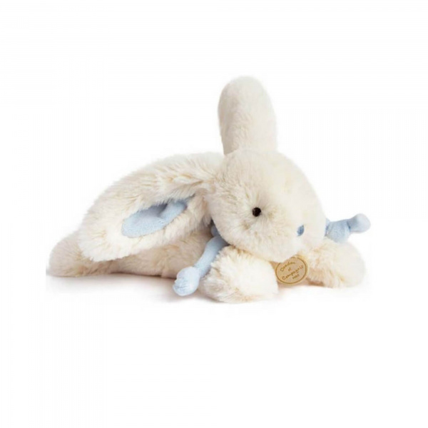 Les imparfaits - peluche lapin bonbon 25 cm bleu Doudou et compagnie