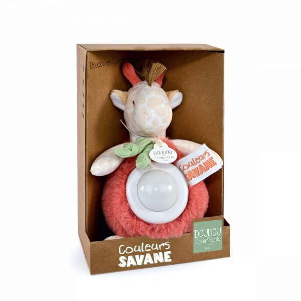 Veilleuse couleurs savane girafe Doudou et compagnie