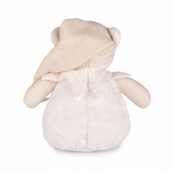 Veilleuse peluche musicale à projection d'étoiles ours blanc Doudou et compagnie