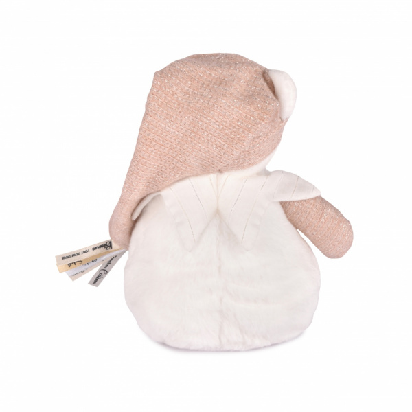 Veilleuse peluche musicale à projection d'étoiles ours rose Doudou et compagnie