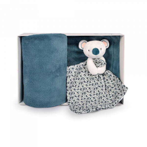 Coffret plaid et doudou yoca le koala Doudou et compagnie