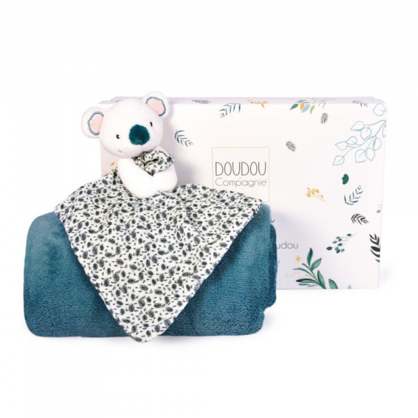 Coffret plaid et doudou yoca le koala Doudou et compagnie
