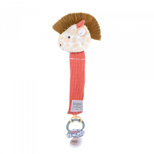 Attache sucette couleurs savane (coloris aléatoire) Doudou et compagnie