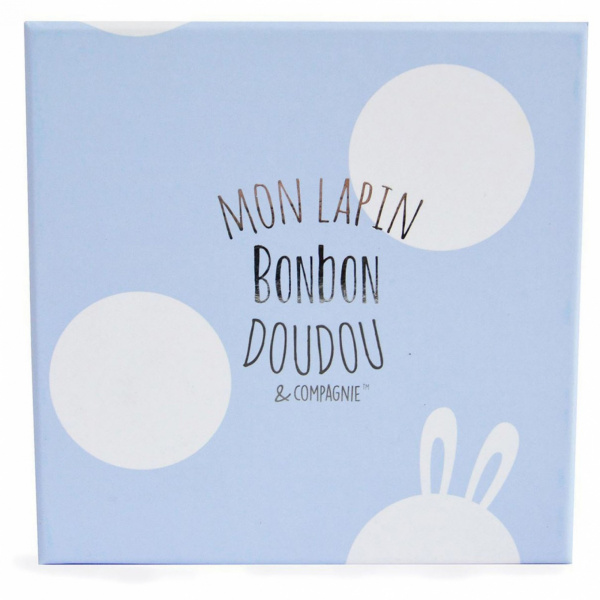 Chaussons 0-6 mois lapin bonbon taupe Doudou et compagnie