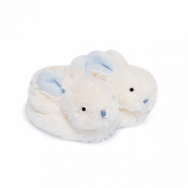 Chaussons 0-6 mois lapin bonbon taupe Doudou et compagnie