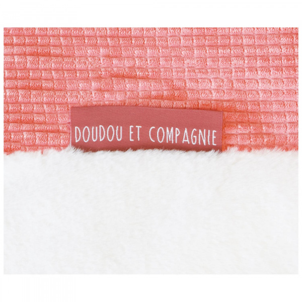 Tapis de chambre tapidou mosaïque corail blanc Doudou et compagnie