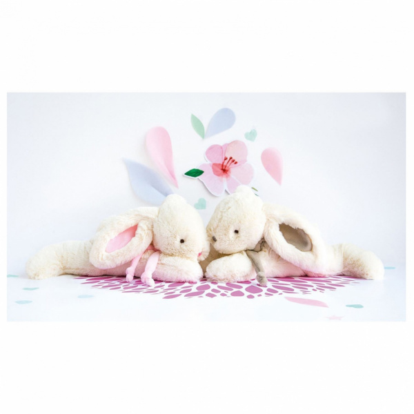 Grand doudou lapin bonbon rose Doudou et compagnie