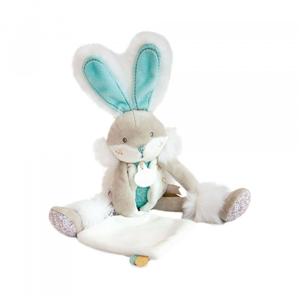Doudou pantin lapin de sucre vert Doudou et compagnie