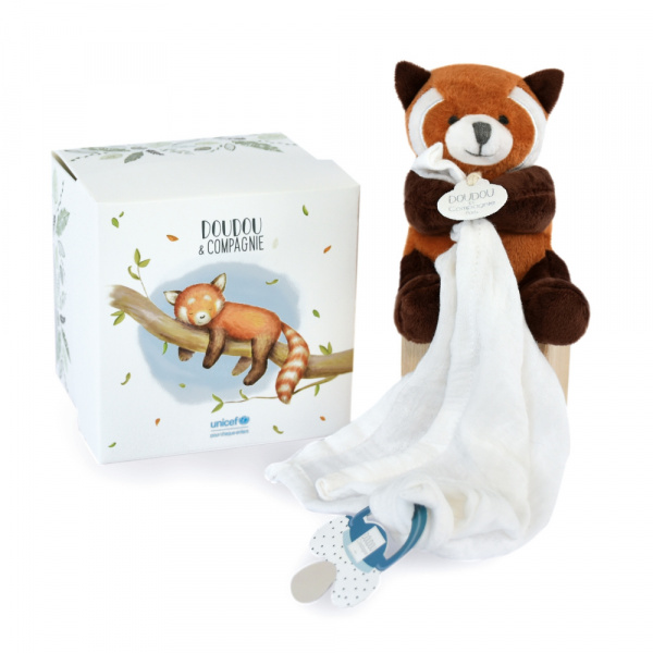 Doudou attache sucette perlidoudou ours petit roi Doudou et compagnie