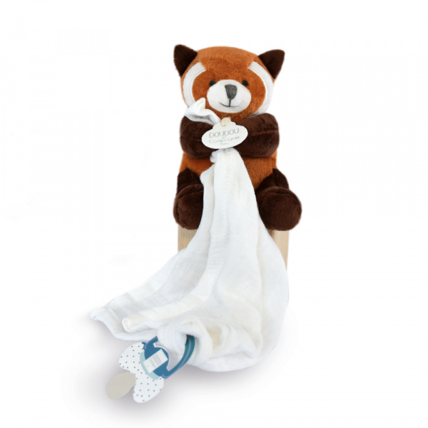 Doudou attache sucette perlidoudou ours petit roi Doudou et compagnie