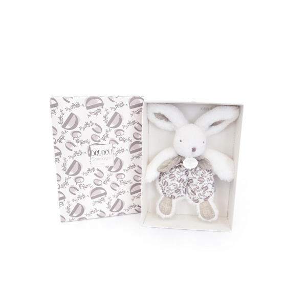 Doudou plat lapin beige sable lapin doudou 18 cm Doudou et compagnie