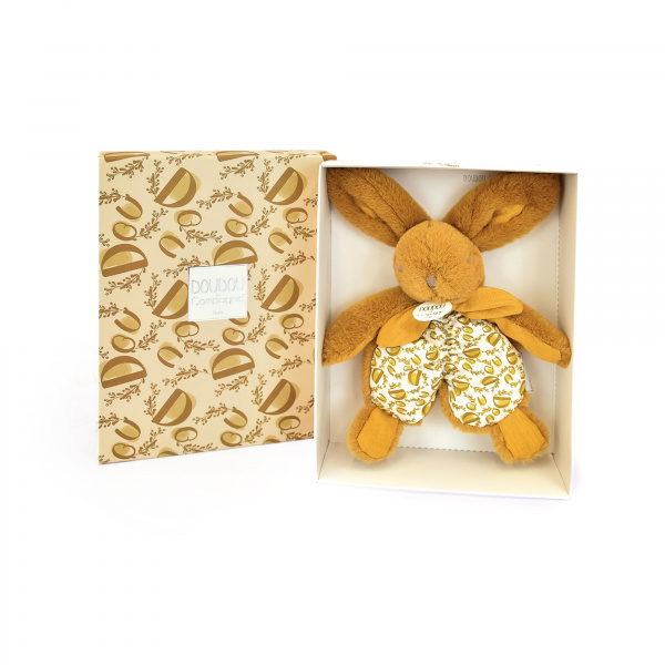 Doudou plat lapin beige sable lapin doudou 18 cm Doudou et compagnie