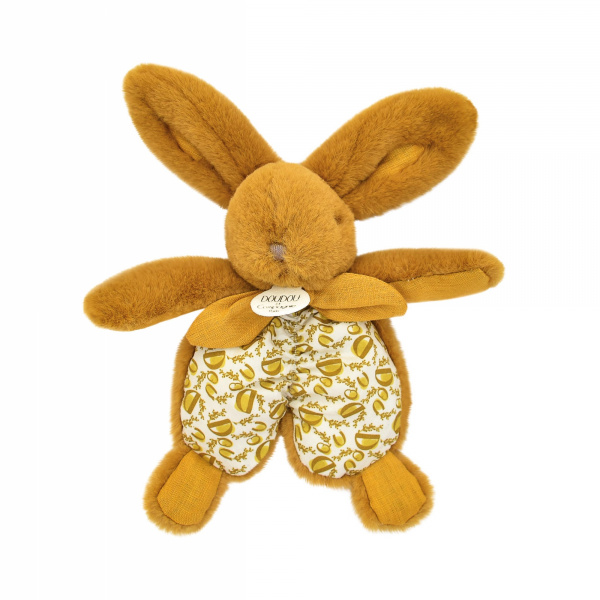 Doudou plat lapin beige sable lapin doudou 18 cm Doudou et compagnie