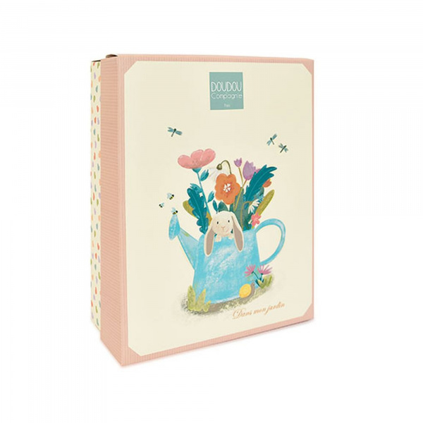 Doudou plat lapin rose Doudou et compagnie