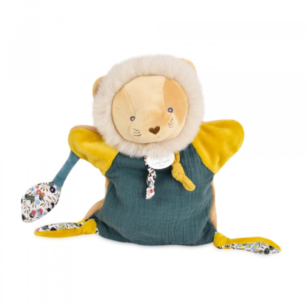 Doudou marionnette boh'aime lion 25 cm Doudou et compagnie