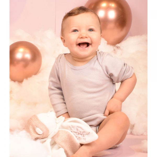 Doudou pétale plat collector ours 25 cm rose Doudou et compagnie