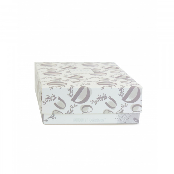 Doudou lapin mouchoir 10 cm blanc Doudou et compagnie