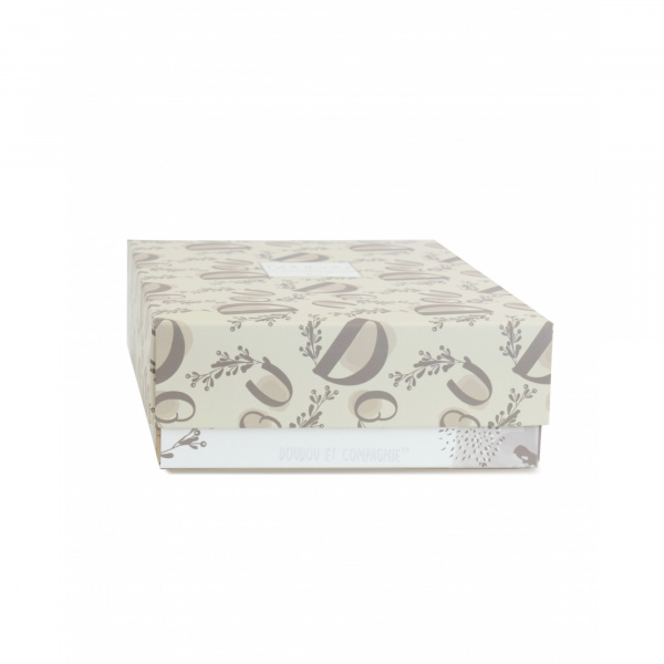 Doudou lapin mouchoir 10 cm beige Doudou et compagnie