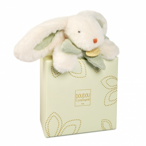 Doudou pantin lapin bonbon 20 cm sauge Doudou et compagnie