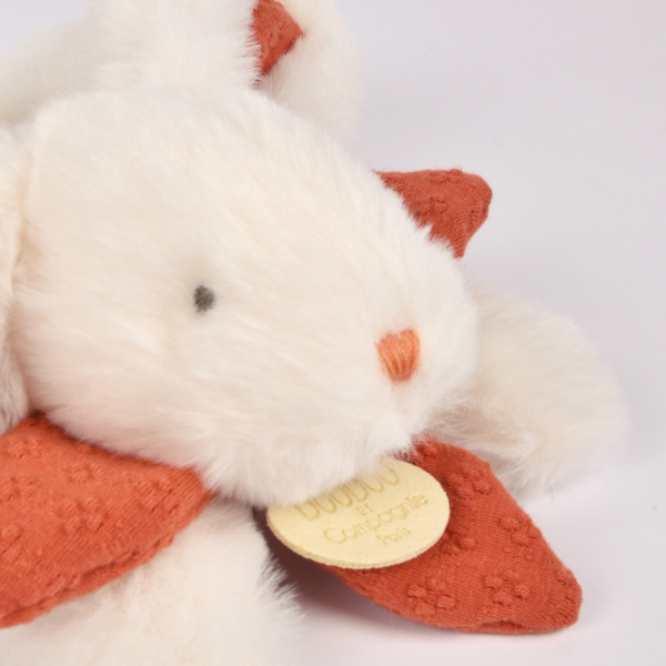 Doudou pantin lapin bonbon 20 cm terracotta Doudou et compagnie