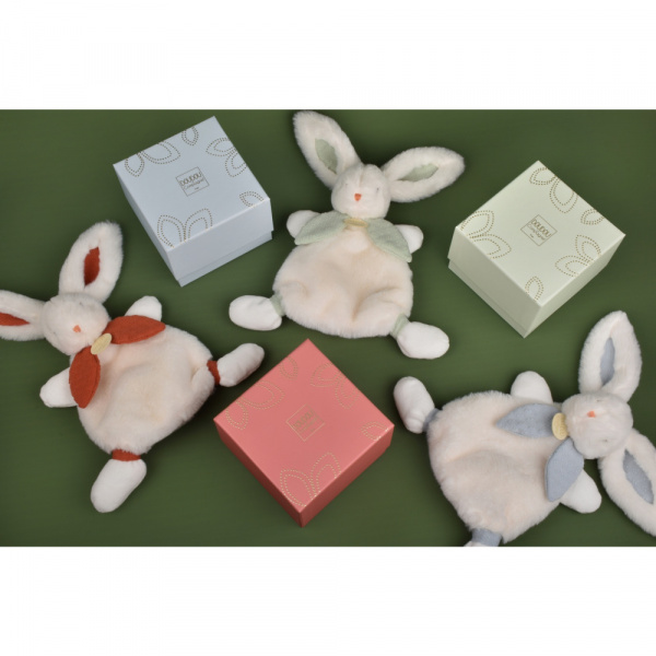 Doudou lapin bonbon 25 cm sauge Doudou et compagnie