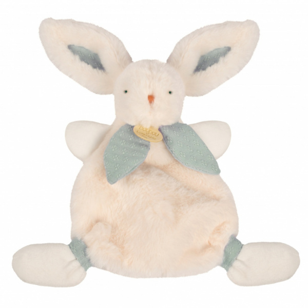 Doudou lapin bonbon 25 cm bleu gris Doudou et compagnie