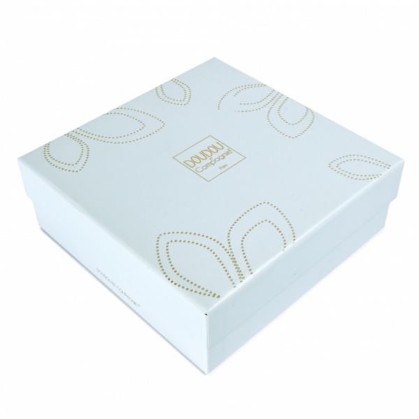 Doudou lapin bonbon 25 cm bleu gris Doudou et compagnie