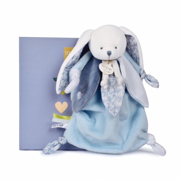 Doudou lapin 25 cm vanille fraise Doudou et compagnie