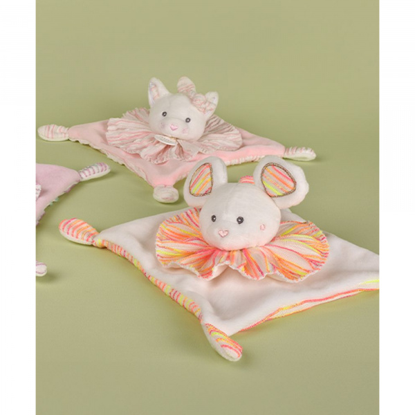 Doudou plat les chouchoux 20 cm chat Doudou et compagnie