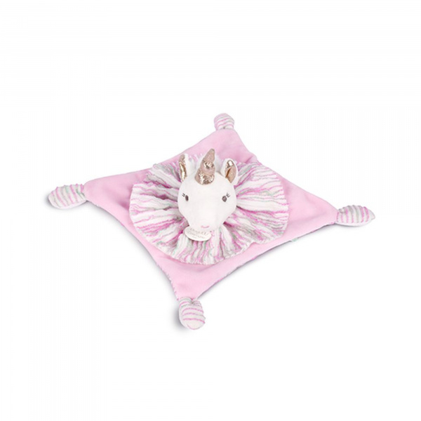 Doudou plat les chouchoux 20 cm licorne Doudou et compagnie