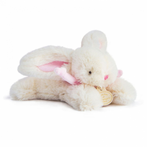 Peluche lapin bonbon 16 cm rose Doudou et compagnie