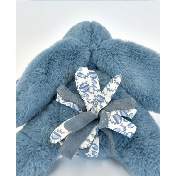 Peluche lapin doudou bleu 25 cm Doudou et compagnie
