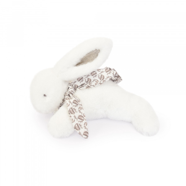 Peluche lapin doudou blanc 25 cm Doudou et compagnie