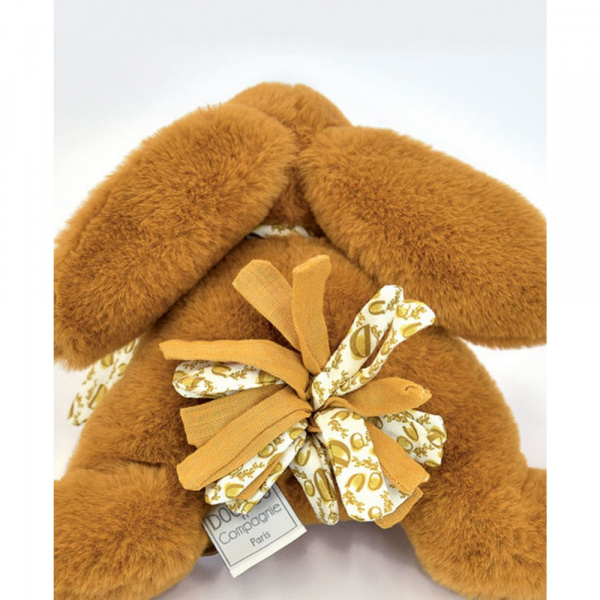 Peluche lapin doudou ocre 25 cm Doudou et compagnie