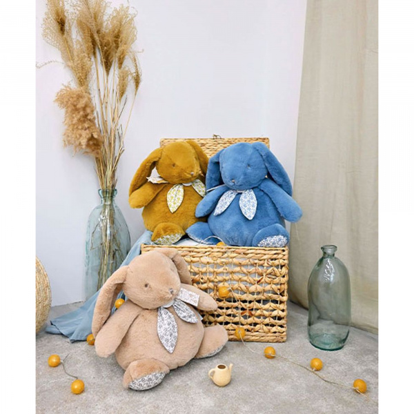 Peluche lapin doudou 42 cm ocre Doudou et compagnie