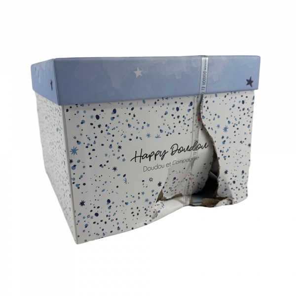 Les imparfaits - doudou pantin happy glossy blanc Doudou et compagnie