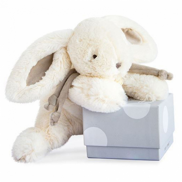 Grand doudou lapin bonbon taupe Doudou et compagnie