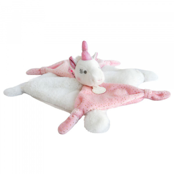Doudou licorne rose Doudou et compagnie