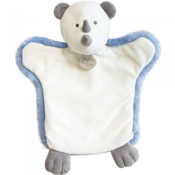 Doudou marionnette rhino Doudou et compagnie