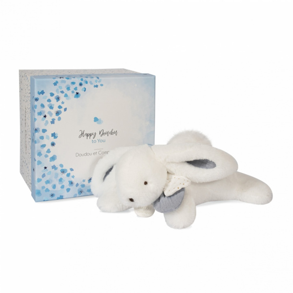 Peluche bébé happy pop pompon paon Doudou et compagnie