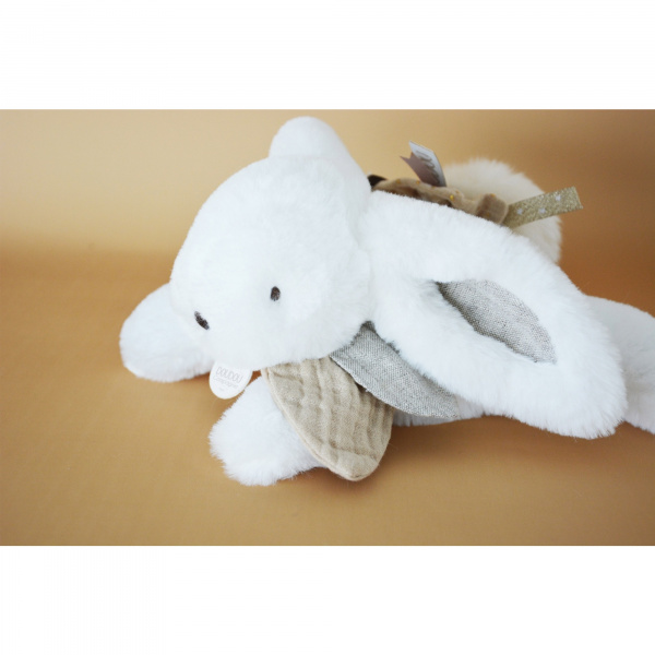 Peluche bébé happy pop pompon paon Doudou et compagnie