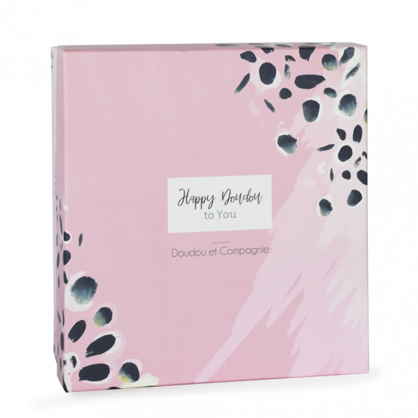 Doudou happy blush pompon rose Doudou et compagnie