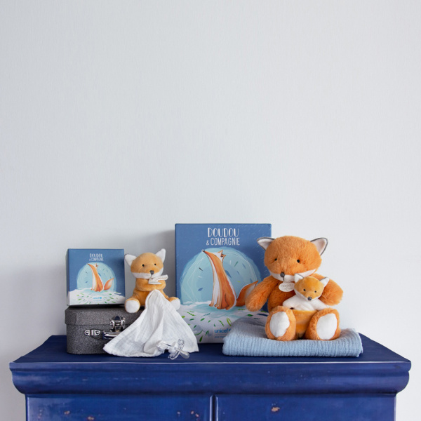 Doudou attache sucette perlidoudou ours petit roi Doudou et compagnie