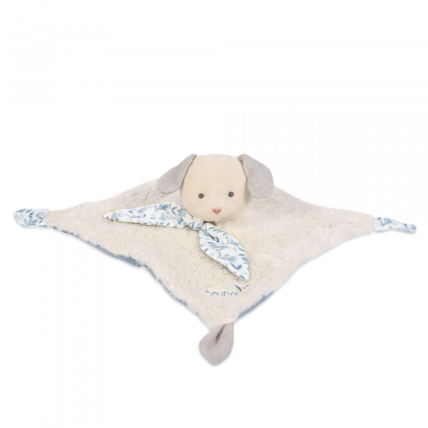 Doudou plat botanic chien bleu Doudou et compagnie