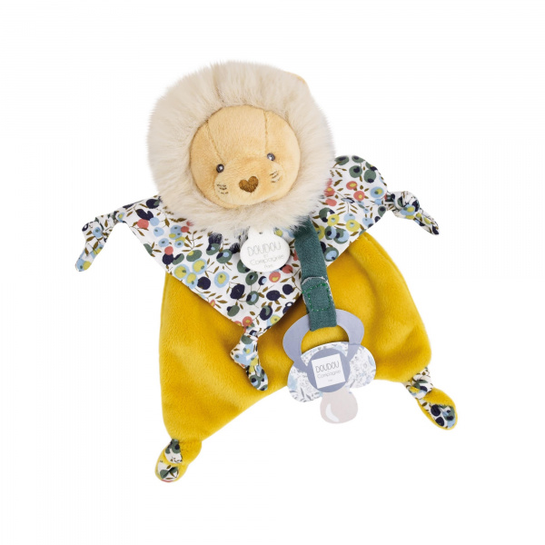 Doudou attache sucette boh'aime lion Doudou et compagnie