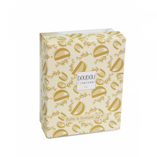 Boîte à musique lapin doudou bleu Doudou et compagnie