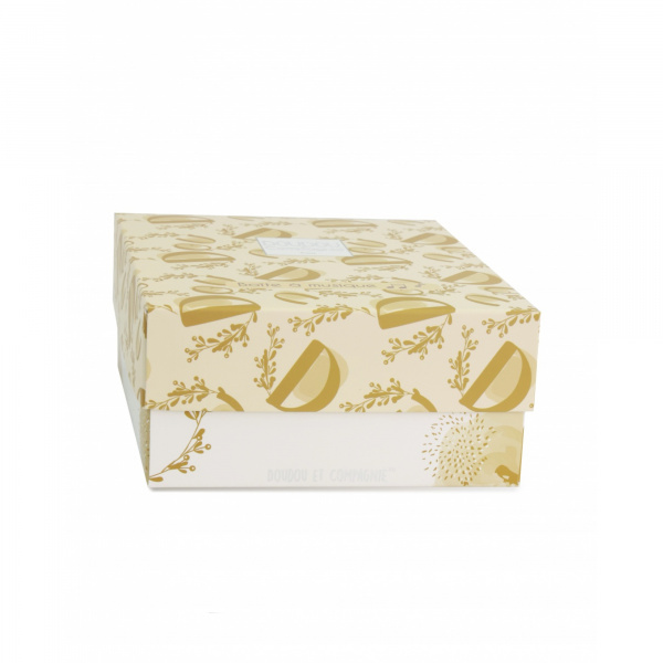 Boîte à musique lapin doudou bleu Doudou et compagnie